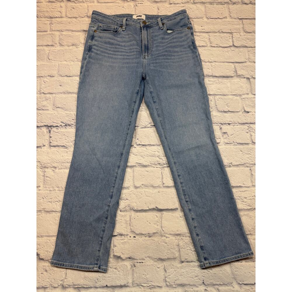 Paige Hoxton Slim Endless Sky tapered High Rise Jeans Sz 31 J52